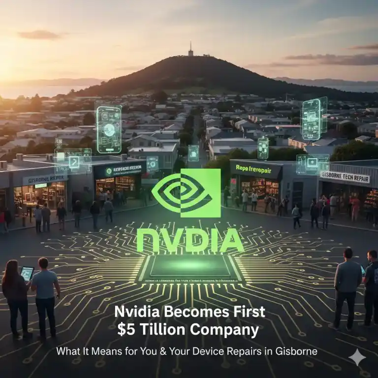 Nvidia $5 Trillion news impact on Device Fixx Gisborne computer repair and motherboard fix service.